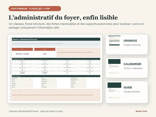 Classeur Administratif France